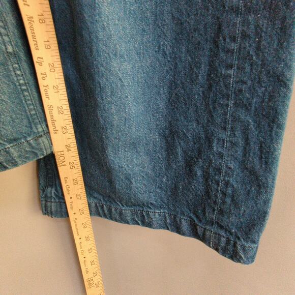 Mother Snacks Jeans Womens 29 Blue Pleated Push Pop Nerdy Cold Brew High Rise - Picture 8 of 11